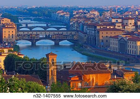 Florence Ponte Vecchio Arno River, Tuscany Italy Europe. View Large Photo Image Stock Photography - Florence Ponte Vecchio Arno River, Tuscany Italy Europe.. Fotosearch