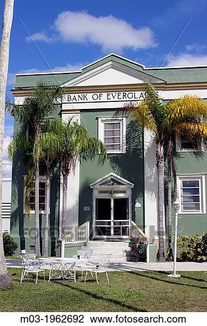 Florida Everglades City Bed and Breakfast hotel former bank Everglades National Park USA Palm trees. View Large Photo Image Stock Image - Florida Everglades City Bed and Breakfast hotel former bank Everglades National Park USA Palm trees.. Fotosearch