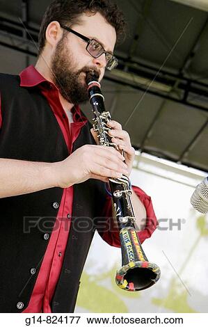 Florida, Miami Beach, Flamingo Park, Jewish arts event, Frank London, klezmer revival music, man, musician, clarinet, perform, performance, musical instrument, entertain, entertainer, beard, free concert, View Large Photo Image Stock Photo - Florida, Miami Beach, Flamingo Park, Jewish arts event, Frank London, klezmer revival music, man, musician, clarinet, perform, performance, musical instrument, entertain, entertainer, beard, free concert,. Fotosearch