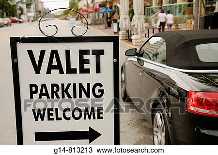 Florida, Miami Beach,? Ocean Drive?, sign, convertible, black car, auto, valet parking, street, welcome, service, View Large Photo Image Stock Image - Florida, Miami Beach,? Ocean Drive?, sign, convertible, black car, auto, valet parking, street, welcome, service,. Fotosearch