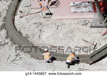 Florida, Miami Beach,? Ocean Drive?, construction, renovation, repair, city street, replacement, man, men, worker, fresh cement, curb, sidewalk, aerial view, road, View Large Photo Image Stock Photo - Florida, Miami Beach,? Ocean Drive?, construction, renovation, repair, city street, replacement, man, men, worker, fresh cement, curb, sidewalk, aerial view, road,. Fotosearch