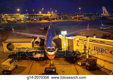 Florida, Miami, Miami International Airport, MIA, American Airlines, gate area, tarmac, commercial airliner, night,. View Large Photo Image Stock Photograph - Florida, Miami, Miami International Airport, MIA, American Airlines, gate area, tarmac, commercial airliner, night,.. Fotosearch