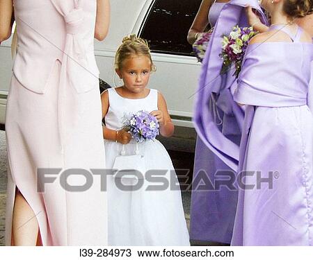 Flower girl at wedding View Large Photo Image Stock Image - Flower girl at wedding. Fotosearch