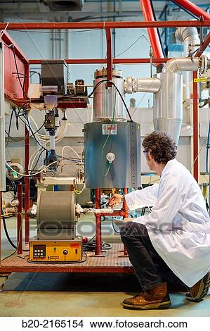 Fluidized bed gasifier for biomass treatment. Laboratory. Energy and Environment Division. Tecnalia Research and Innovation. Donostia. San Sebastian. Gipuzkoa. Basque Country. Spain. View Large Photo Image Picture - Fluidized bed gasifier for biomass treatment. Laboratory. Energy and Environment Division. Tecnalia Research and Innovation. Donostia. San Sebastian. Gipuzkoa. Basque Country. Spain.. Fotosearch