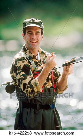 Fly fishing View Large Photo Image Stock Photo - Fly fishing. Fotosearch