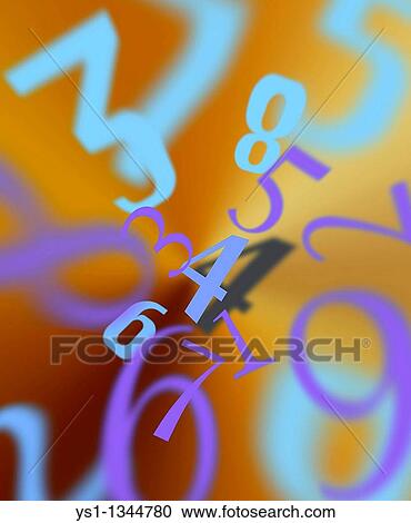 FLYING NUMBERS, SYMBOLIC IMAGE View Large Photo Image Stock Image - FLYING NUMBERS, SYMBOLIC IMAGE. Fotosearch