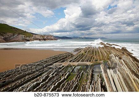 Flysch, Zumaia, Gipuzkoa, Basque Country, Spain View Large Photo Image Stock Image - Flysch, Zumaia, Gipuzkoa, Basque Country, Spain. Fotosearch