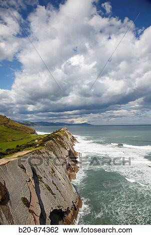 ? Flysh? rock strata, Zumaia, Guipuzcoa, Basque Country, Spain View Large Photo Image Stock Image - ? Flysh? rock strata, Zumaia, Guipuzcoa, Basque Country, Spain. Fotosearch