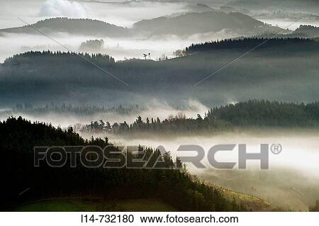 Fog over Goierri valley. Guipuzcoa, Basque Country, Spain View Large Photo Image Stock Image - Fog over Goierri valley. Guipuzcoa, Basque Country, Spain. Fotosearch