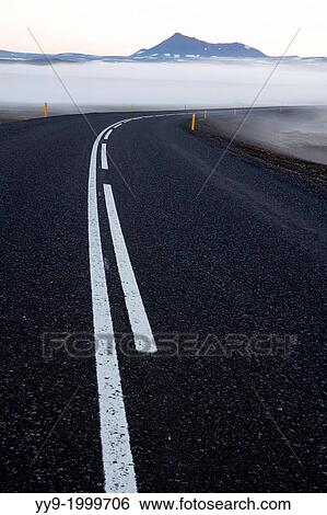 Foggy roadway in Vatnajokull National Park, Northeast Iceland. View Large Photo Image Stock Photograph - Foggy roadway in Vatnajokull National Park, Northeast Iceland.. Fotosearch