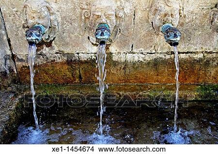 Picture - Font de les Canelles, 1623, Santa Coloma de Queralt, Catalonia, Spain. Fotosearch