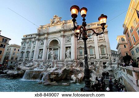 Fontana di Trevi, Rome, Italy View Large Photo Image Stock Photo - Fontana di Trevi, Rome, Italy. Fotosearch