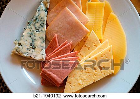 Food: cheese, luncheon meat View Large Photo Image Stock Image - Food: cheese, luncheon meat. Fotosearch