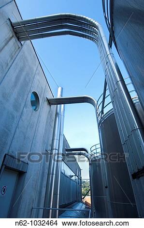 Food processing pipeline plant View Large Photo Image Picture - Food processing pipeline plant. Fotosearch