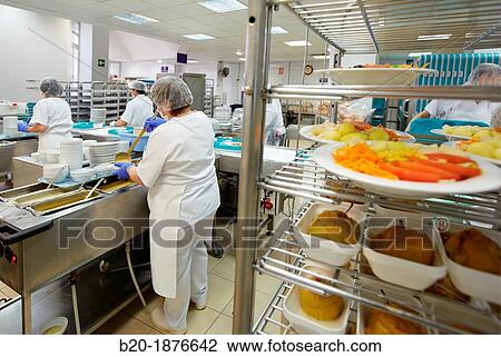 Food serving line, Hospital meal preparation, Kitchen, Hospital Donostia, San Sebastian, Gipuzkoa, Basque Country, Spain View Large Photo Image Stock Image - Food serving line, Hospital meal preparation, Kitchen, Hospital Donostia, San Sebastian, Gipuzkoa, Basque Country, Spain. Fotosearch