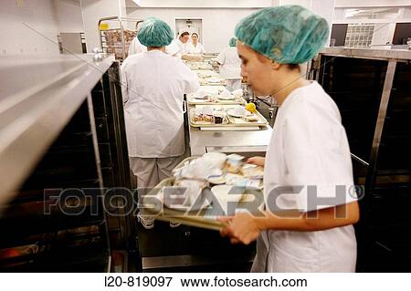 Food serving line, kitchen. Hospital Universitario de Gran Canaria Doctor Negrin, Las Palmas de Gran Canaria. Canary Islands, Spain View Large Photo Image Stock Photo - Food serving line, kitchen. Hospital Universitario de Gran Canaria Doctor Negrin, Las Palmas de Gran Canaria. Canary Islands, Spain. Fotosearch