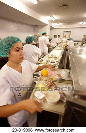 Food serving line, kitchen. Hospital Universitario de Gran Canaria Doctor Negrin, Las Palmas de Gran Canaria. Canary Islands, Spain View Large Photo Image Stock Photograph - Food serving line, kitchen. Hospital Universitario de Gran Canaria Doctor Negrin, Las Palmas de Gran Canaria. Canary Islands, Spain. Fotosearch