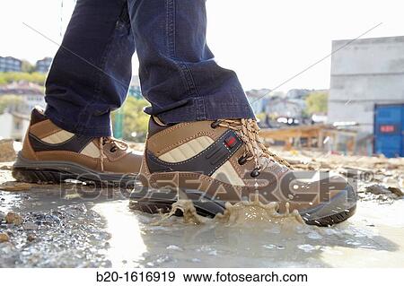 Footwear for professional use, Protective boots, construction worker, Donostia, San Sebastian, Gipuzkoa, Basque Country, Spain View Large Photo Image Stock Photo - Footwear for professional use, Protective boots, construction worker, Donostia, San Sebastian, Gipuzkoa, Basque Country, Spain. Fotosearch