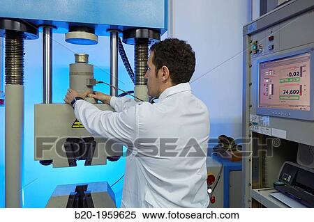 Stock Photography - Force Calibration. Mechanical Metrology. Technological Services to Industry. Tecnalia Research & Innovation, Zamudio, Bizkaia, Basque Country, Spain.. Fotosearch