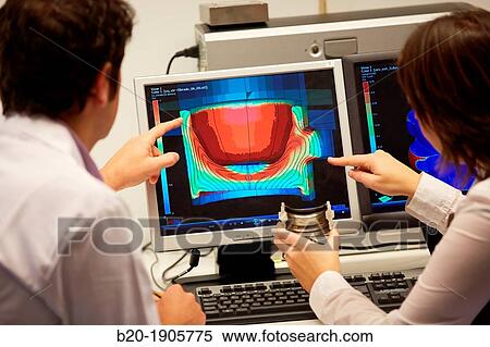 Stock Photography - Forging process simulation of bearing outer ring car Industry, Tecnalia Research & innovation, Technology and Research Centre, Zamudio Technological Park, Derio, Bizkaia, Basque Country, Spain. Fotosearch