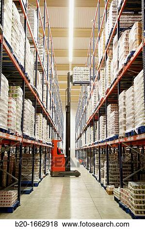 Forklifts, Pallet warehouse, Packaging canned vegetables, Canning Industry, Agri-food, Logistics Center, Grupo Riberebro, Alfaro, La Rioja, Spain View Large Photo Image Stock Photo - Forklifts, Pallet warehouse, Packaging canned vegetables, Canning Industry, Agri-food, Logistics Center, Grupo Riberebro, Alfaro, La Rioja, Spain. Fotosearch