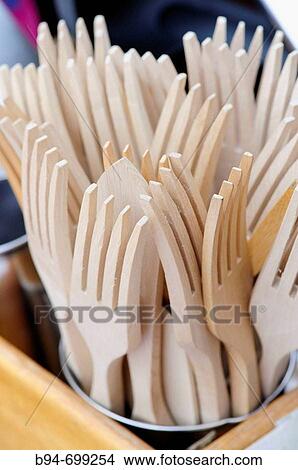 Forks wood. Puigcerd? market. La Cerdanya. Girona. Catalonia, Spain. View Large Photo Image Picture - Forks wood. Puigcerd? market. La Cerdanya. Girona. Catalonia, Spain.. Fotosearch