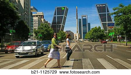 Former KIO towers, Paseo de la Castellana, Madrid, Spain View Large Photo Image Stock Photo - Former KIO towers, Paseo de la Castellana, Madrid, Spain. Fotosearch