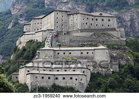 Stock Image - Fort Bard, Val d? Aoste, Italy.. Fotosearch