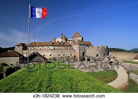 Stock Photo - Fort de Joux, Doubs departement, Franche-Comte region, France Europe. Fotosearch