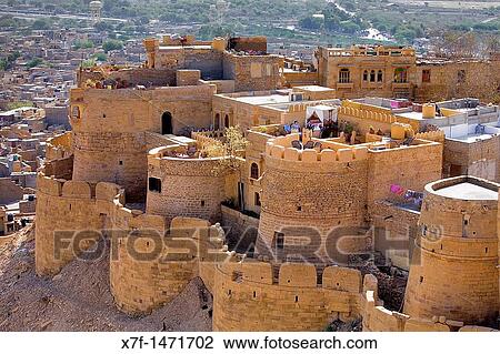 Stock Image - Fort, Jaisalmer, Rajasthan, India. Fotosearch