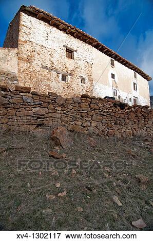 Fortanete village in winter, Teruel province, Aragon, Spain. View Large Photo Image Stock Photo - Fortanete village in winter, Teruel province, Aragon, Spain.. Fotosearch