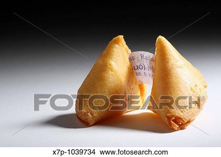 Picture - Fortune Cookie Close-up. Fotosearch