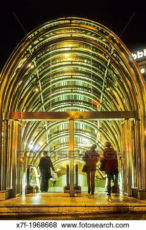 `Fosterito?, Subway entrance by architect Norman Foster, in Gran via, Bilbao, Biscay, Basque Country, Spain. View Large Photo Image Stock Photo - `Fosterito?, Subway entrance by architect Norman Foster, in Gran via, Bilbao, Biscay, Basque Country, Spain.. Fotosearch