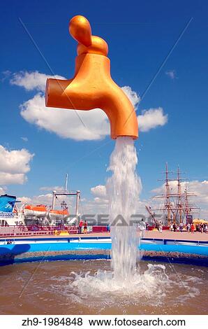 Stock Photo - Fountain a joke, Odessa, Ukraine, Eastern Europe.. Fotosearch