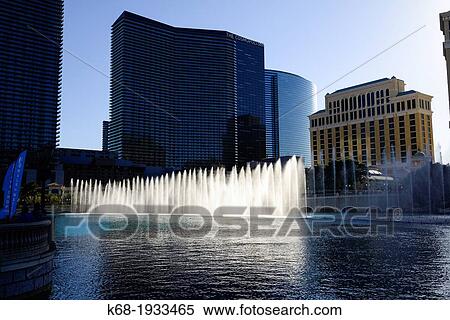 fountain in front of Bellagio Hotel and Casino in Las Vegas, Nevada, USA View Large Photo Image Stock Photography - fountain in front of Bellagio Hotel and Casino in Las Vegas, Nevada, USA. Fotosearch