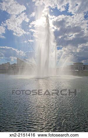 Fountains in Lake Kaban, Kazan, Tatarstan, Russia View Large Photo Image Stock Photograph - Fountains in Lake Kaban, Kazan, Tatarstan, Russia. Fotosearch