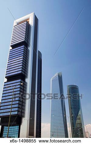 Stock Photography - Four Towers Business area, Madrid, Spain. Fotosearch