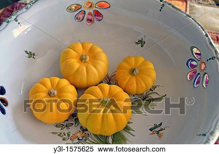 Four yellow mini-pumpkins in bowl View Large Photo Image Stock Photography - Four yellow mini-pumpkins in bowl. Fotosearch