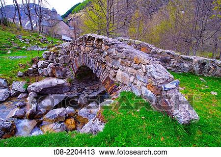 france, 65, hautes pyr? n? es, gavarnie: gen? bre bridge. View Large Photo Image Stock Image - france, 65, hautes pyr? n? es, gavarnie: gen? bre bridge.. Fotosearch