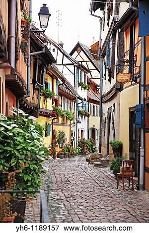 France, Alsace, Eguisheim, Route du Vin l? Alsace View Large Photo Image Stock Photo - France, Alsace, Eguisheim, Route du Vin l? Alsace. Fotosearch
