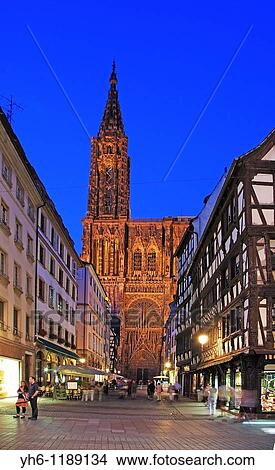 France, Alsace, Strasbourg, Cathedral View Large Photo Image Picture - France, Alsace, Strasbourg, Cathedral. Fotosearch