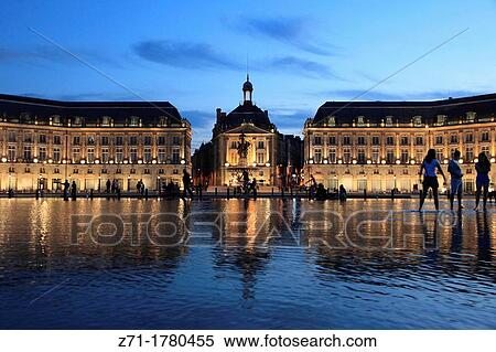 France, Aquitaine, Bordeaux, Place de la Bourse, View Large Photo Image Stock Photography - France, Aquitaine, Bordeaux, Place de la Bourse,. Fotosearch
