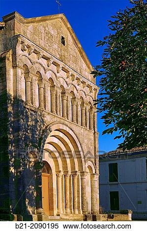 France. Aquitaine. Dordogne. romanic church, XIIc., at Saint Martin de Gurson. View Large Photo Image Stock Photography - France. Aquitaine. Dordogne. romanic church, XIIc., at Saint Martin de Gurson.. Fotosearch