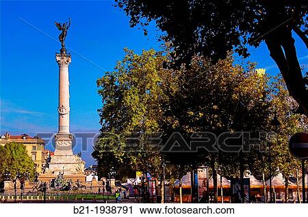 France-Aquitaine-Gironde-"Statue des Girondins", at Bordeaux. View Large Photo Image Stock Image - France-Aquitaine-Gironde-"Statue des Girondins", at Bordeaux.. Fotosearch