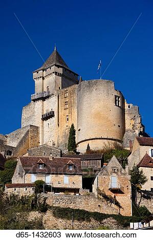 France, Aquitaine Region, Dordogne Department, Castelnaud-la-Chapelle, Chateau de Castelnaud, 13th century View Large Photo Image Stock Image - France, Aquitaine Region, Dordogne Department, Castelnaud-la-Chapelle, Chateau de Castelnaud, 13th century. Fotosearch