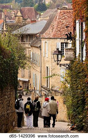 France, Aquitaine Region, Dordogne Department, Sarlat-la-Caneda, rue Montaigne View Large Photo Image Stock Photograph - France, Aquitaine Region, Dordogne Department, Sarlat-la-Caneda, rue Montaigne. Fotosearch