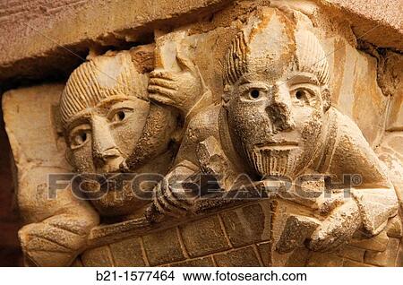Picture - France-Aveyron- Pilgrimage way to Santiago de Compostela: Conques Concas in occitan is a commune in the Aveyron department in southern France. Fotosearch
