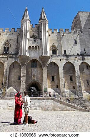 France, Avignon, Palace of the Popes View Large Photo Image Stock Photograph - France, Avignon, Palace of the Popes. Fotosearch