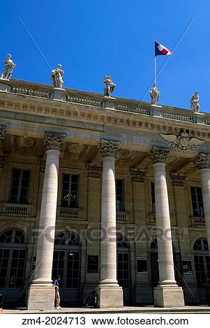 FRANCE, BORDEAUX, GRAND THEATRE. View Large Photo Image Stock Image - FRANCE, BORDEAUX, GRAND THEATRE.. Fotosearch