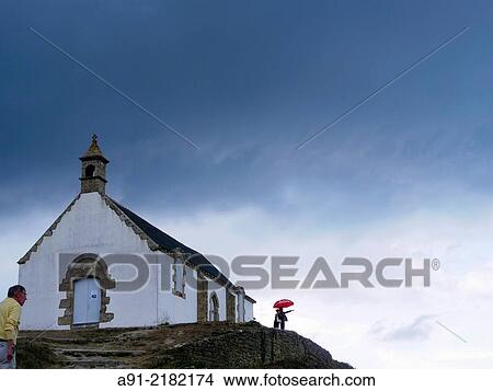 France, Brittany, Carnac village, famous for its lined rocks and church View Large Photo Image Picture - France, Brittany, Carnac village, famous for its lined rocks and church. Fotosearch